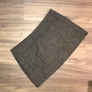 Lux Neutral Tweed Mini Skirt